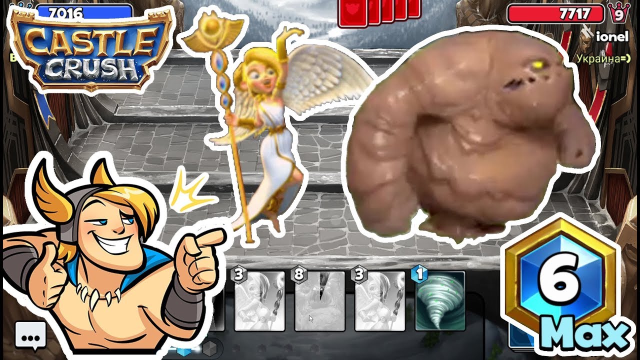 Castle Crush : Mud Elemental + Angel strategy 💪 - MAX 6 Crystals || Part #1
