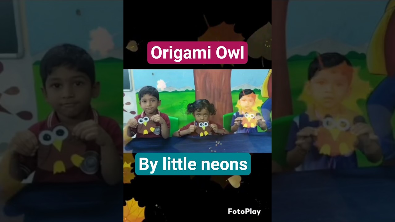 🦉 Making of Origami Owl by Little Neons &ndash; PP-1 (Iris) | Tiny hands, big creativity! | NEO Geetanjali