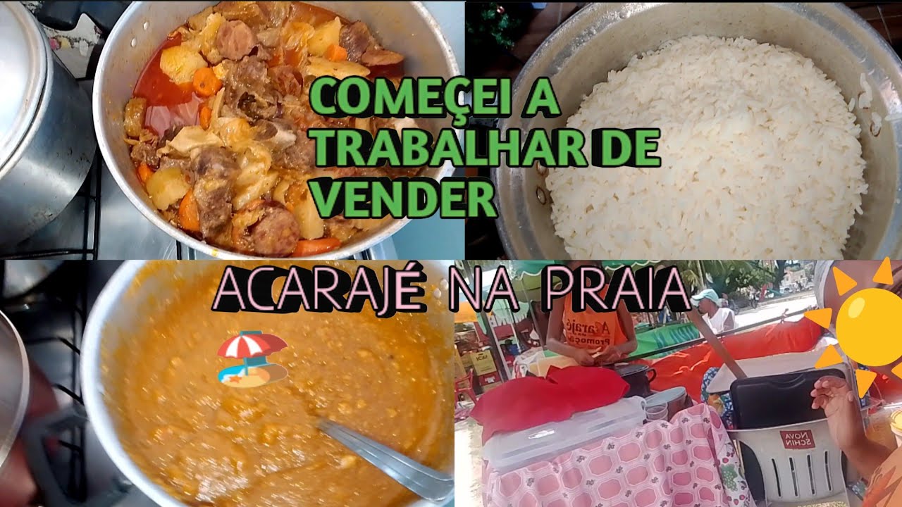 COMECEI A TRABALHAR NA PRAIA 🏖️ E MINHA ROTINA 🏡😍
