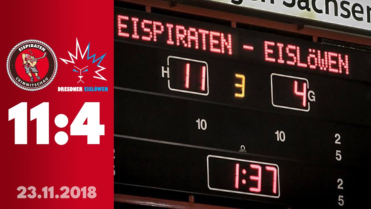 11:4! HISTORISCH! | Crimmitschau vs. Dresden | 23.11.2018