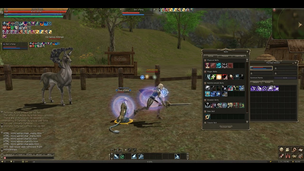 Evas Templar - skills