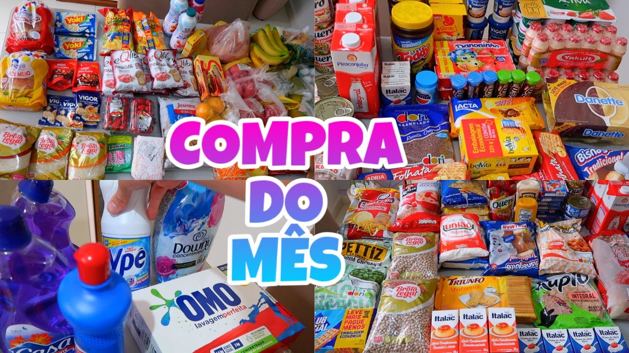 COMPRA DO M&Ecirc;S DO MERCADO AGOSTO | MOSTRANDO O VALOR TOTAL