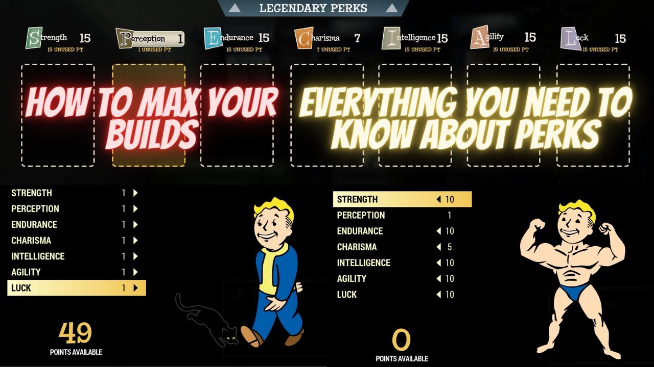 Fallout 76: как добавить больше карт перков в свои сборки