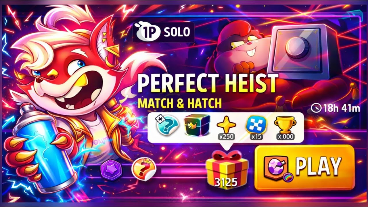 Match and hatch solo challenge|perfect heist|match masters