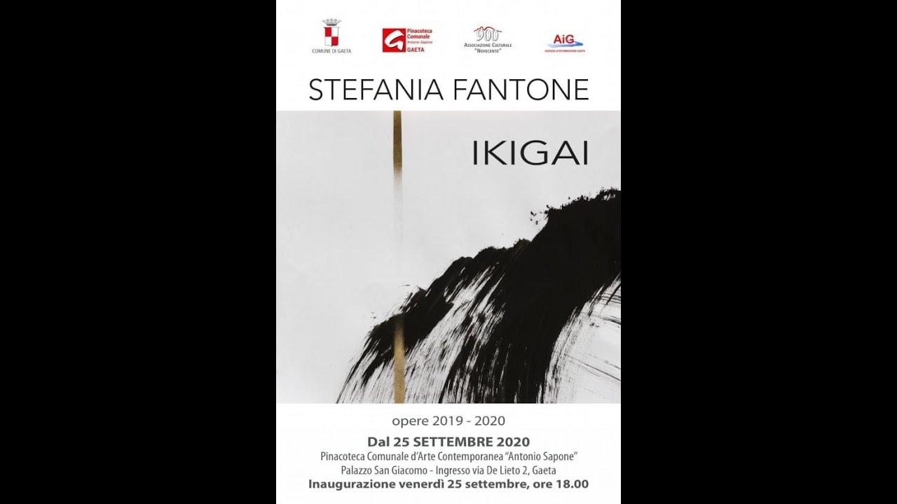 GAETA, PINACOTECA COMUNALE MOSTRA “IKIGAI” DI STEFANIA FANTONE (INAUGURATA IL 25 SETTEMBRE 2020).