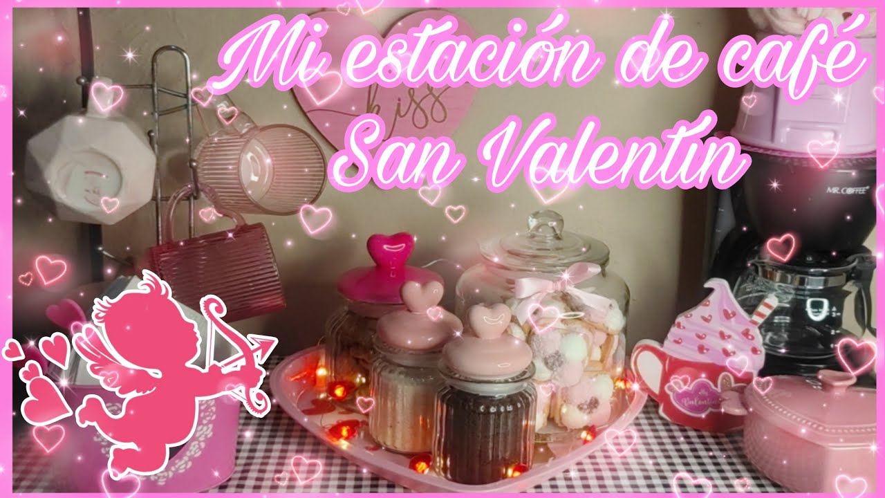 Decorando mi Estación de Café|Mi Coffe Bar|Estación de Café San Valentín 🩷🩷🩷🩷🩷Decorando con Prichos 