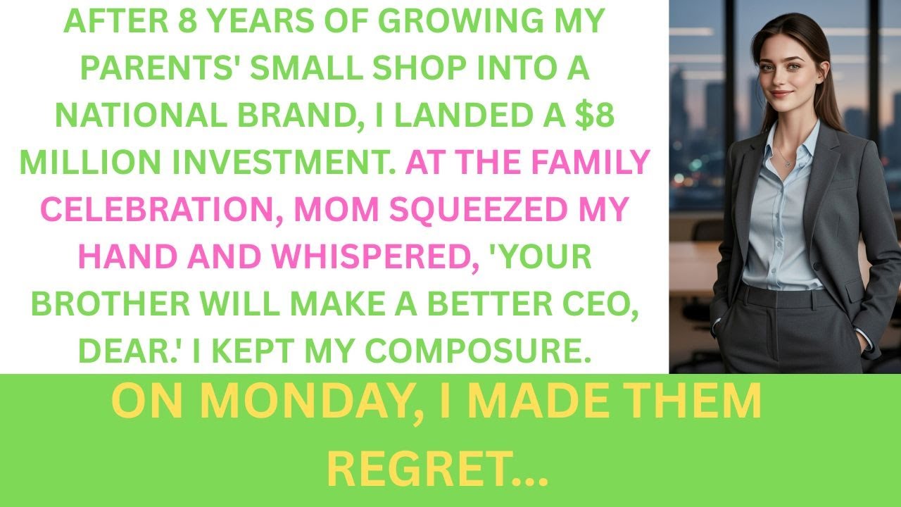 Parents Picked Brother As CEO After I Grew Their Small Shop Into National Brand & Landed $8 Million