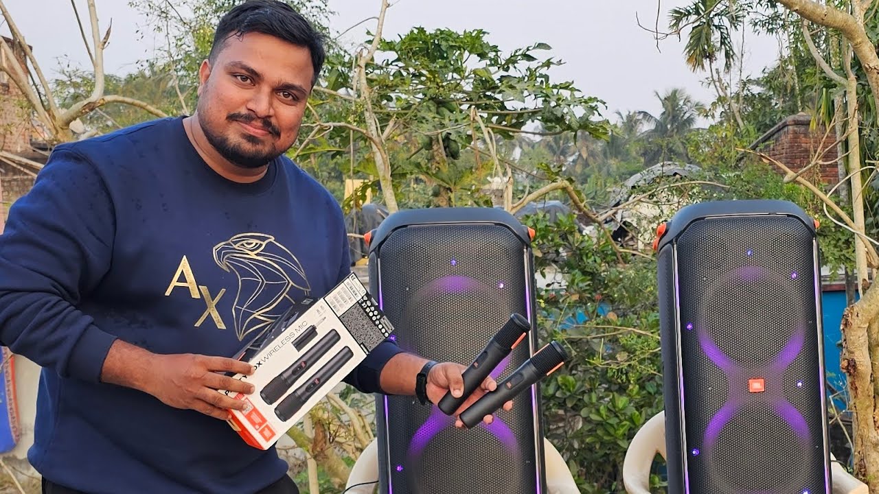 JBL PARTYBOX MIC 🎤 UNBOXING & SOUND TESTING 🎤💯👌😱🔥🤗 ll 