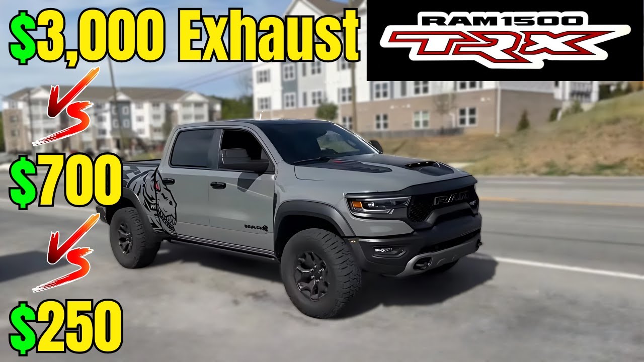 RAM TRX: $3,000 vs $700 vs $250 Exhaust Systems!