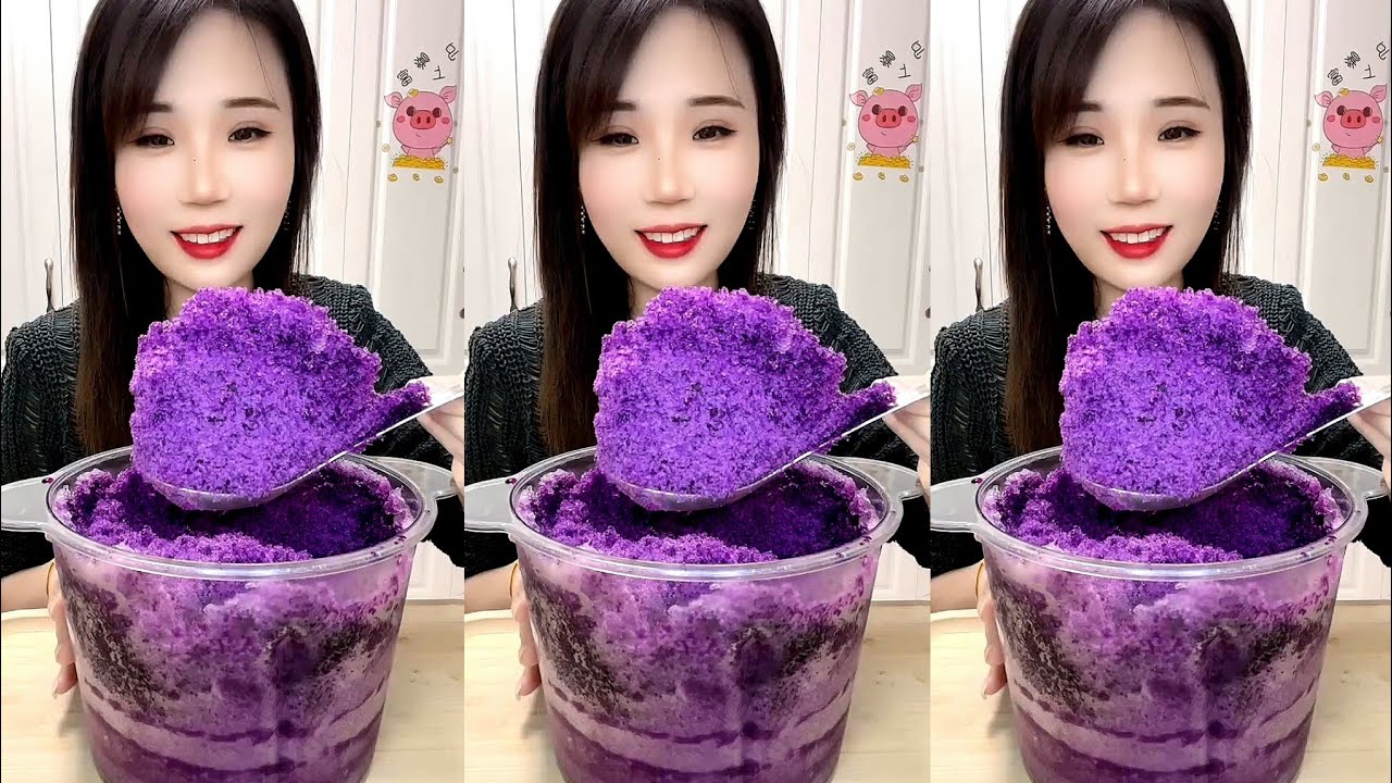 ASMR SHAVED ICE EATING / ICE EATING YY