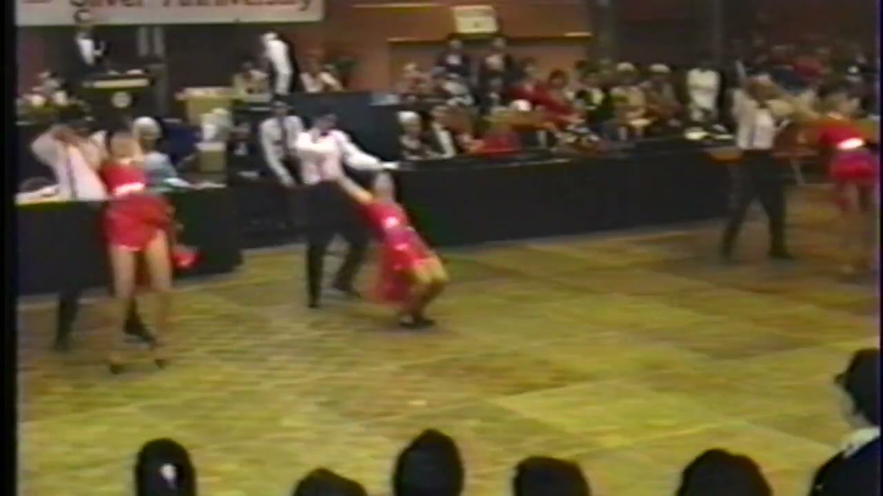 USC Ballroom Dance Team @CA Star Ball 1985? Swing Routine