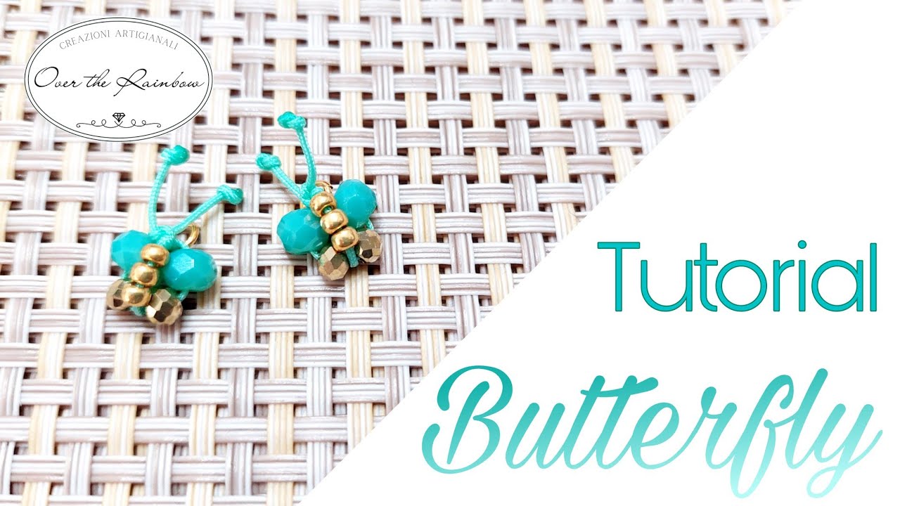 Come realizzare una farfalla con perline - Tutorial ciondolo Batterfly