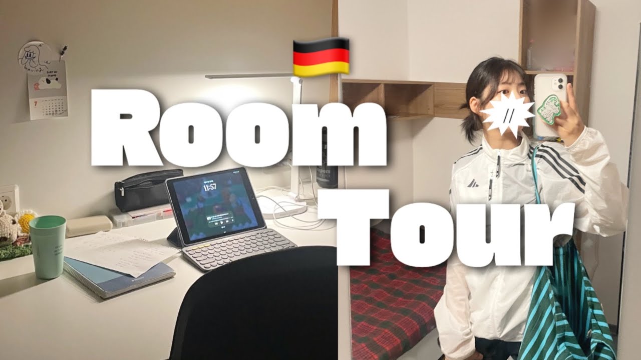 🇩🇪 독일 교환학생 Vlog | 다소 현실적인 기숙사 룸투어 (그래도 나름 예뻐요...😅)