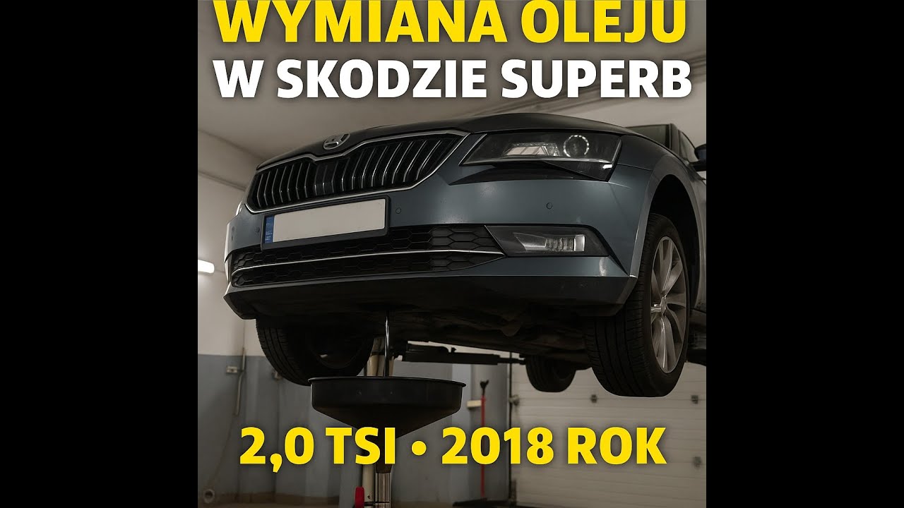 WYMIANA OLEJU W SKODA SUPERB 2 0 TSI 2018 ROK