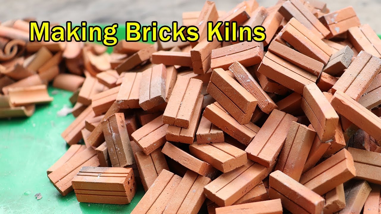 How to Make bake mini bricks - Making Bricks Kilns
