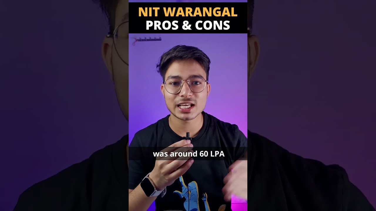 NIT Warangal Pros and Cons | 60 LPA Highest Package 🔥 | (2023) | #shorts