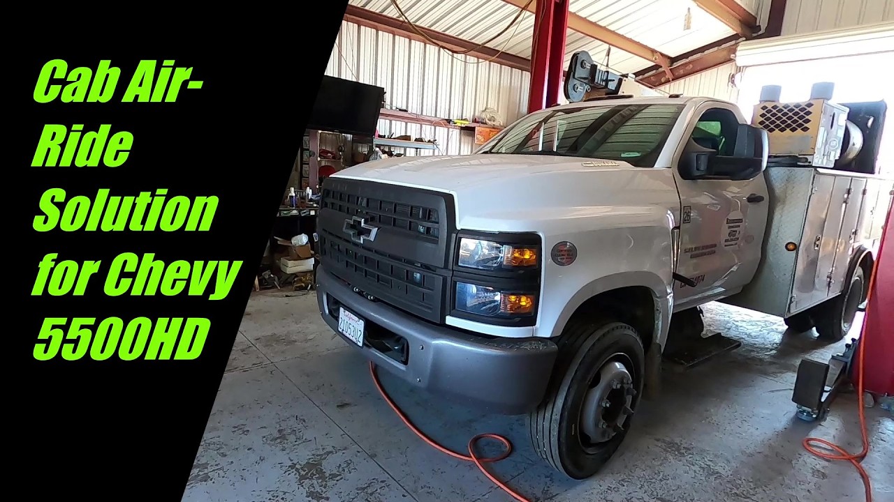 2019 Chevy 5500HD Cab Air Ride Upgrade Kit @monroetruckequipment