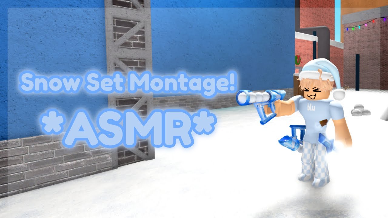 SNOW Set MM2 Montage P1! + Keyboard ASMR! (Murder Mystery 2)