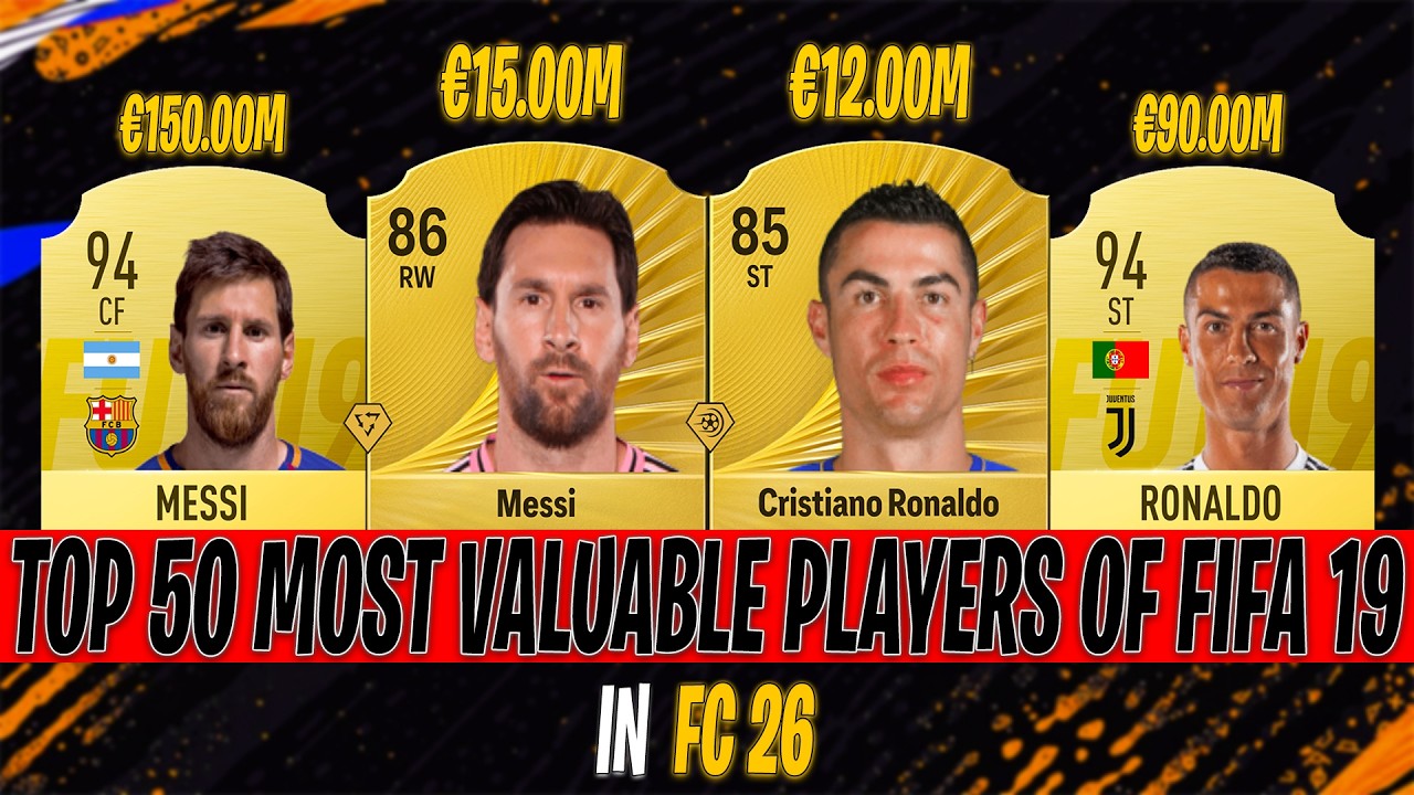 FC 26: Top 50 Most Valuable Players Of FIFA 19 in FC 26 (EA FC 26)!🔥ft. Messi, Ronaldo ...