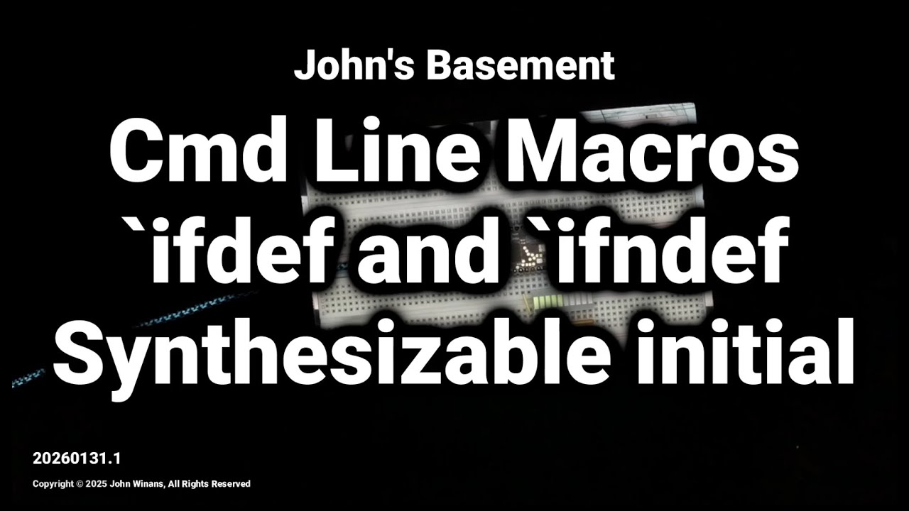 FPGA #32 - Макросы командной строки, ifdef/ifndef и синтезируемые начальные блоки