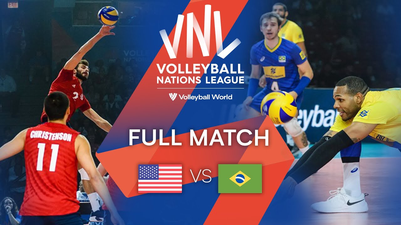 🇺🇸 USA vs. 🇧🇷 BRA - Full Match | Men’s Preliminary Phase Match | VNL 2019