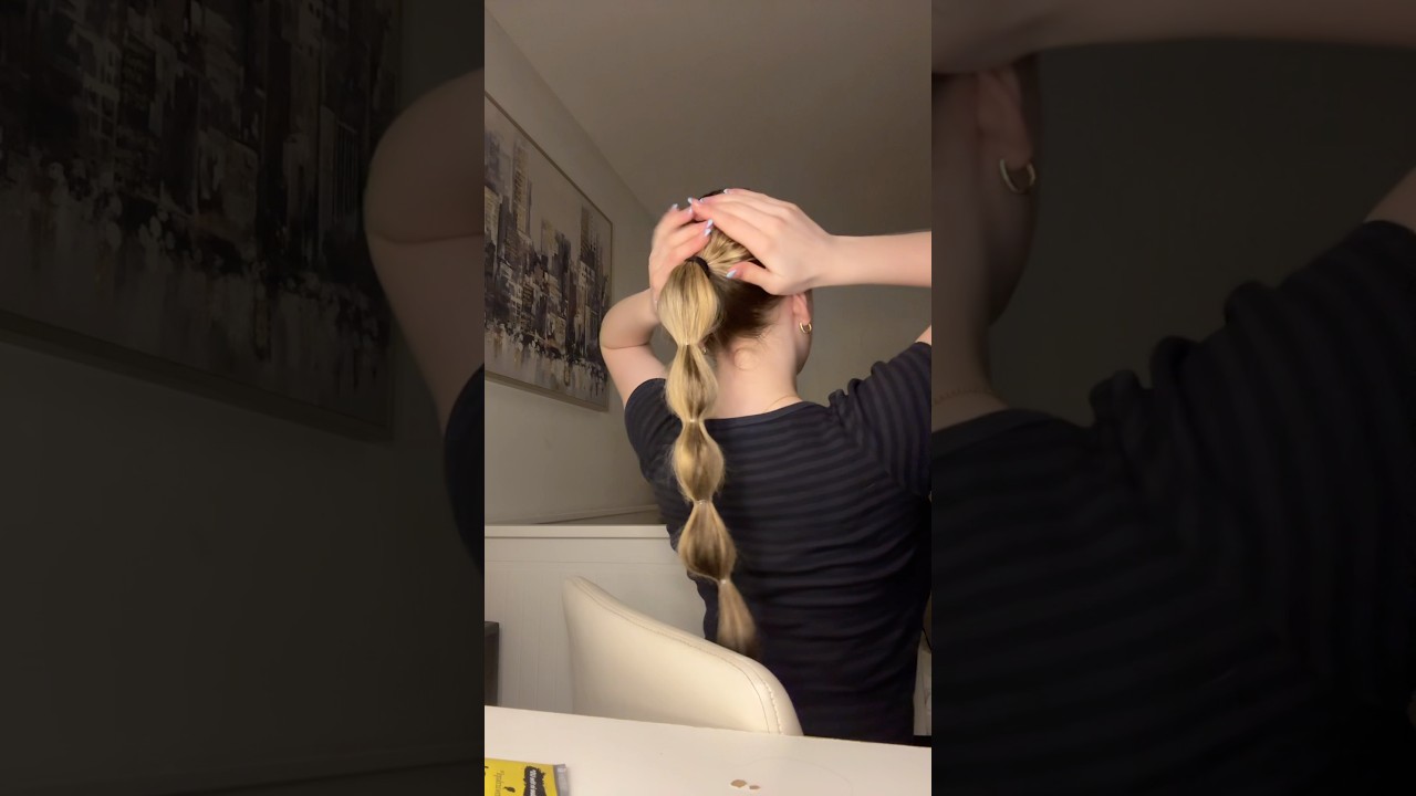 do a slick back bubble braid with me!! #hair #hairtiktok #hairinspo #ideas #hairideas #domyhair