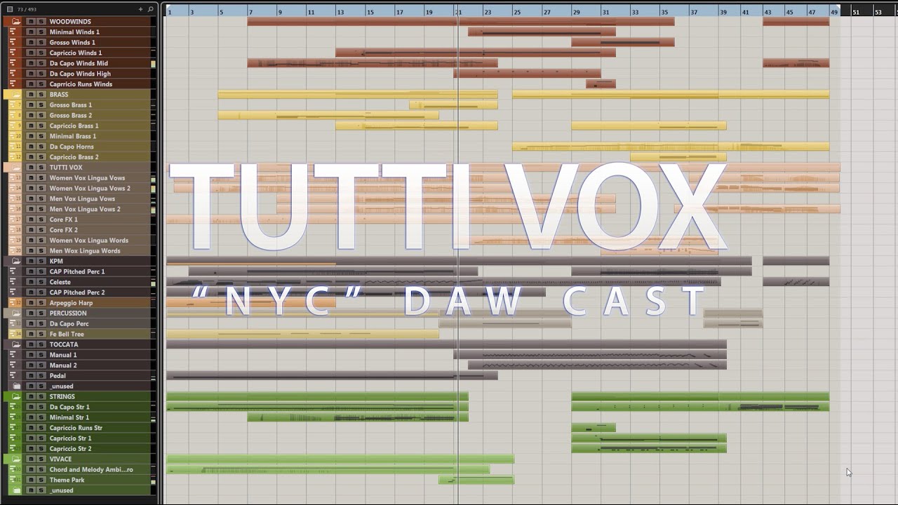 Tutti Vox DAW cast: 