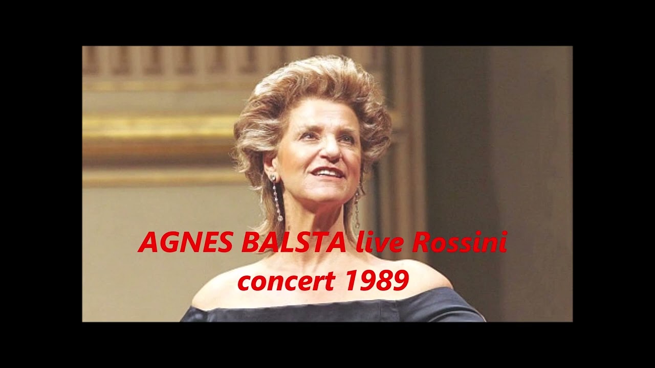 AGNES BALTSA live ROSSINI concert, Ghent 1989