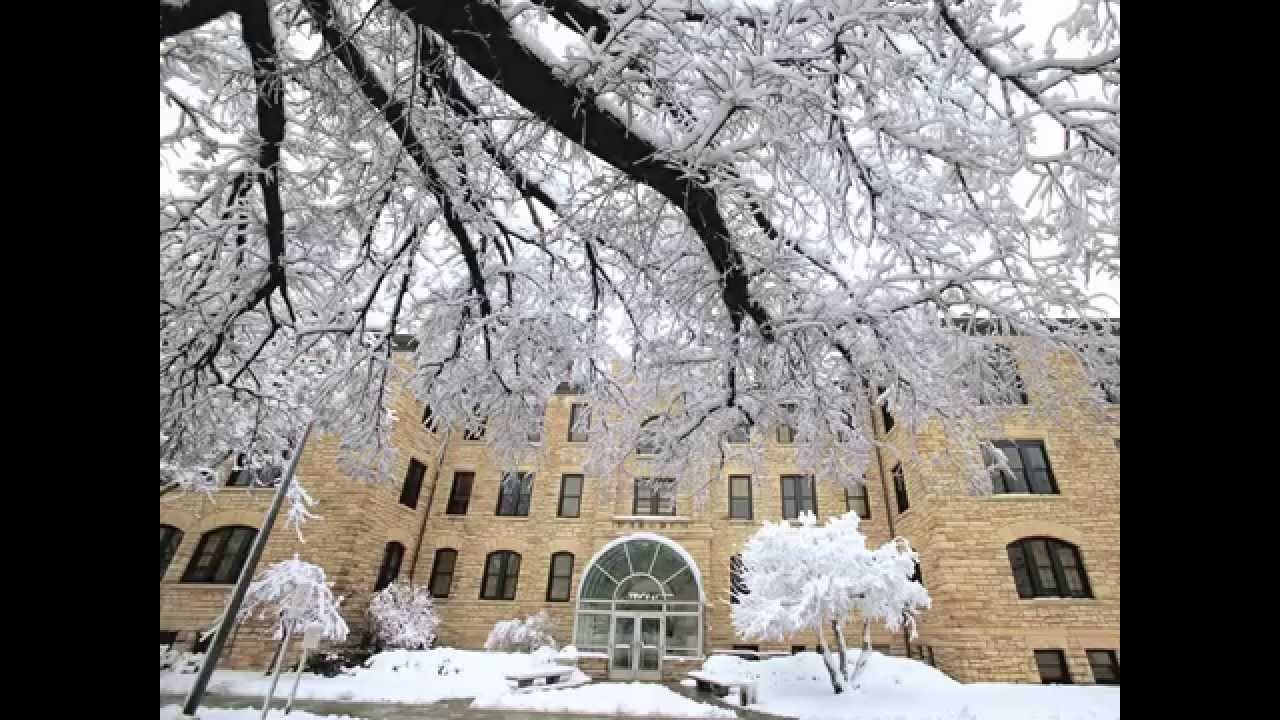 Winter scenes on the KU campus