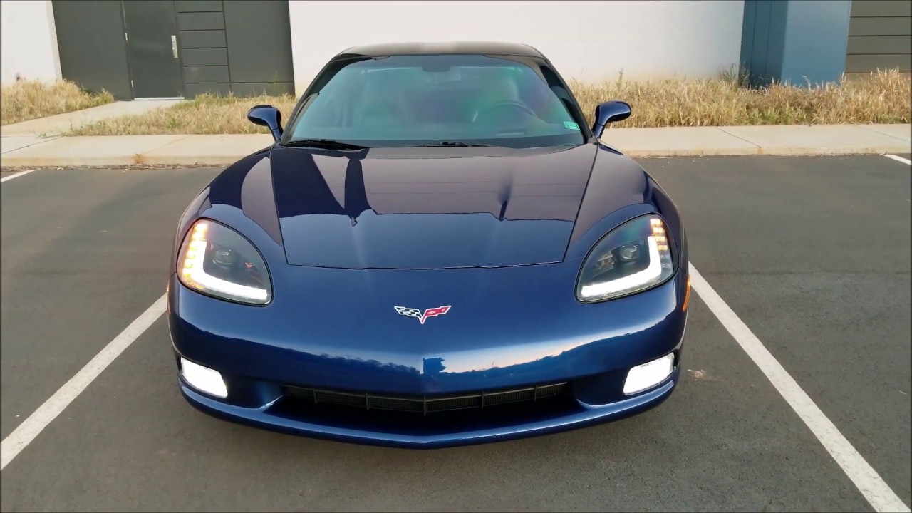 Morimoto XB LED Headlights on my Lemans Blue C6