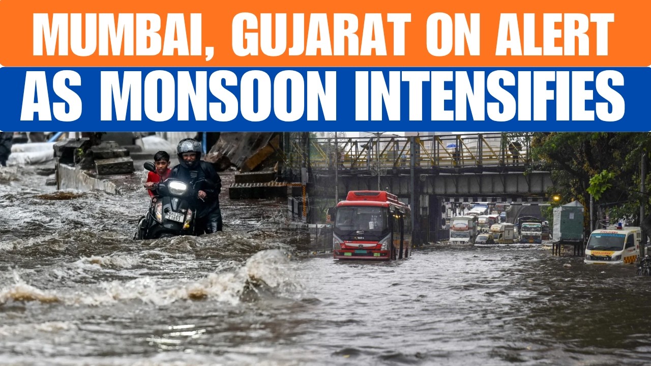 Mumbai, Gujarat Drenched As Monsoon Intensifies; IMD Issues Red Alert | News9