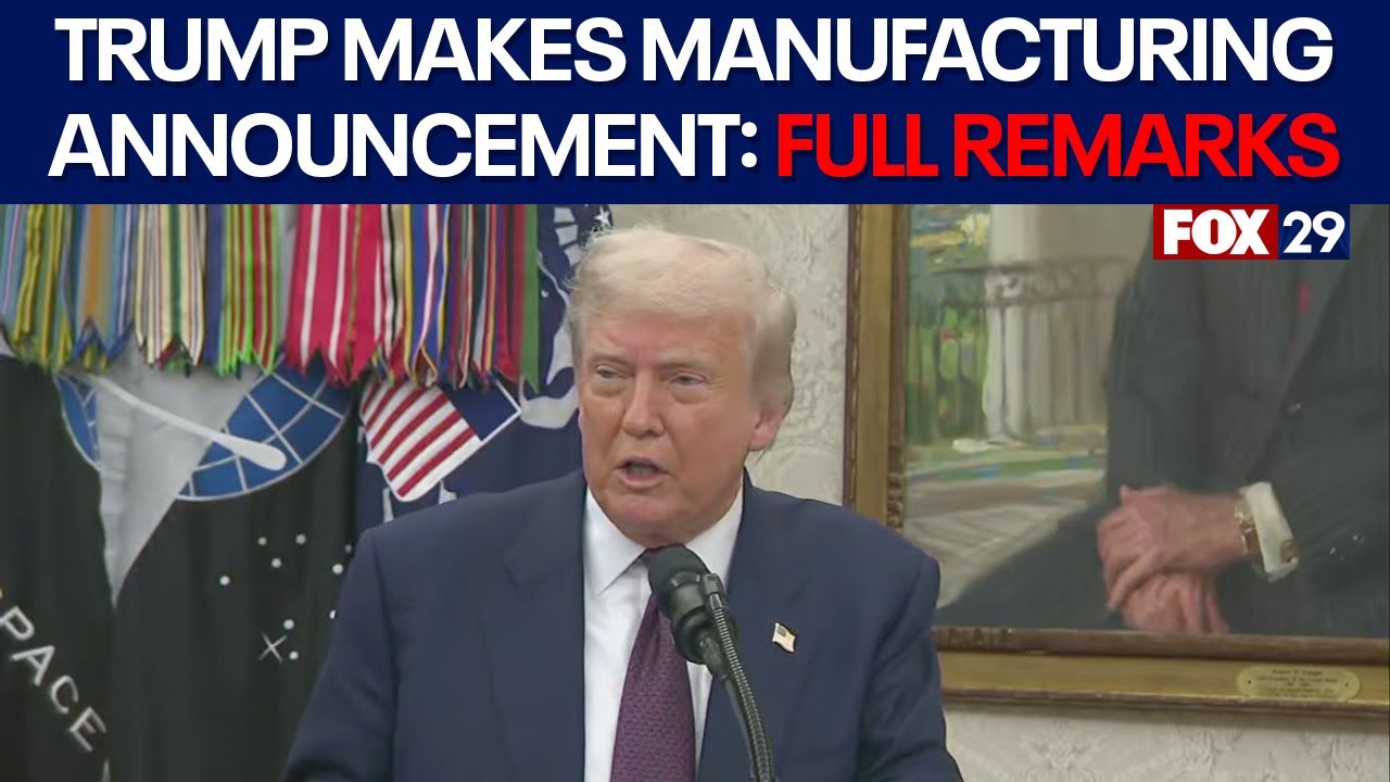 President Trump makes manufacturing announcement: FULL REMARKS