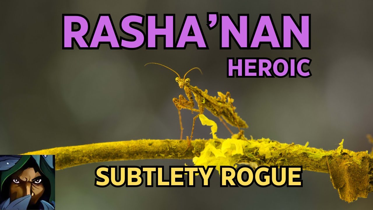 Rasha'nan Heroic | Subtlety Rogue