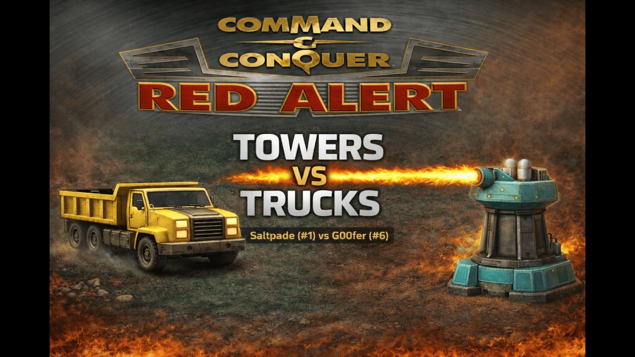 Command & Conquer: Red Alert Remastered — Towers vs Trucks