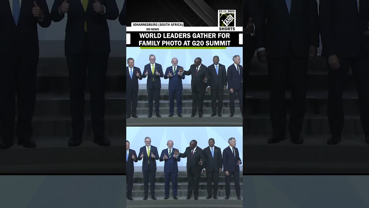 World leaders attending the G20 Summit 2025 gather for family photograph