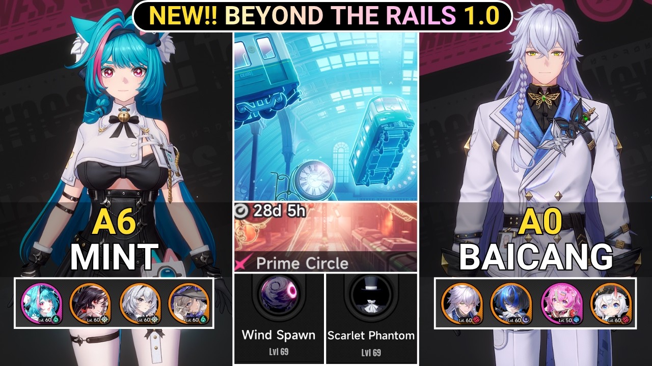 All F2P WP! A6 Mint & A0 Baicang VS Stage 1+2+3 in Prime Circle | Beyond The Rails NTE 1.0