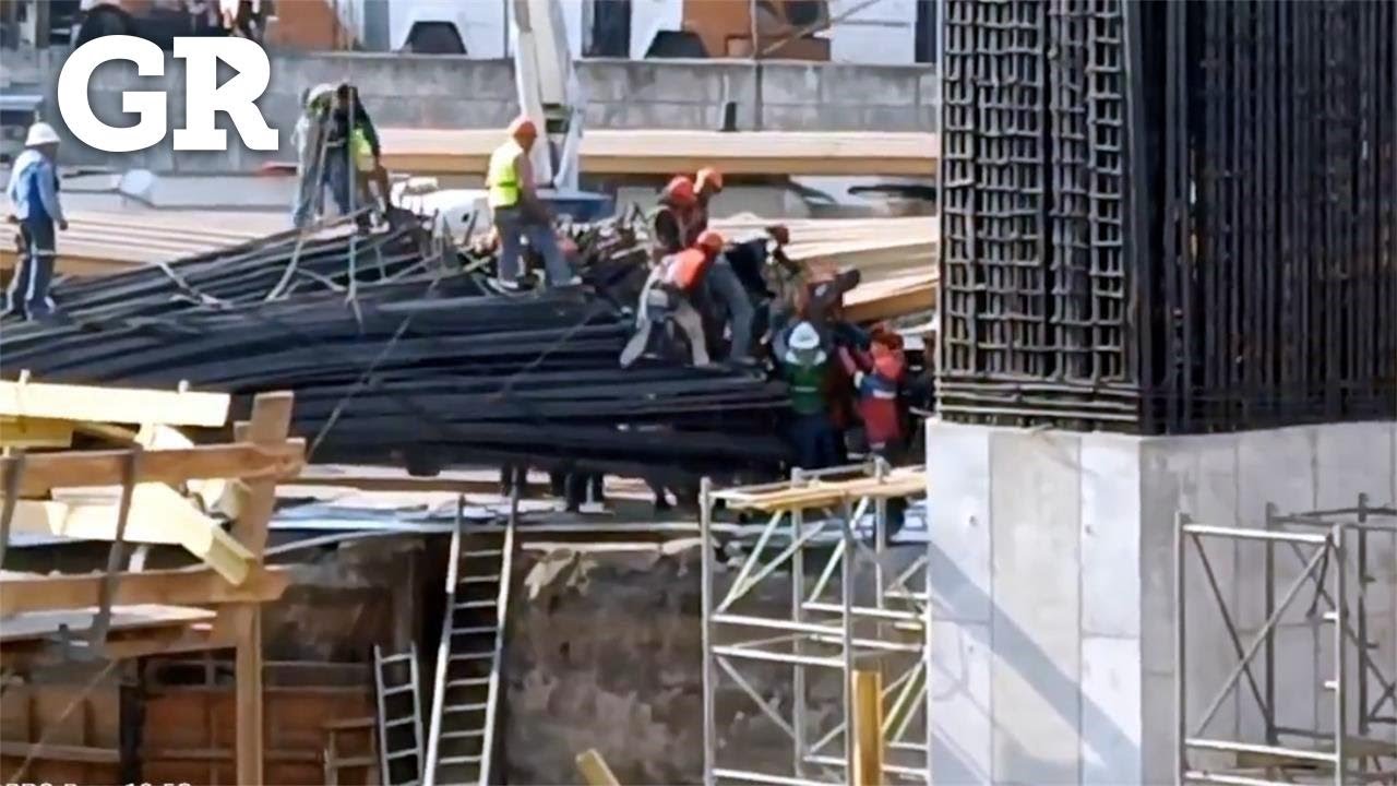 Colapsa estructura en obras de Cetram Santa Martha