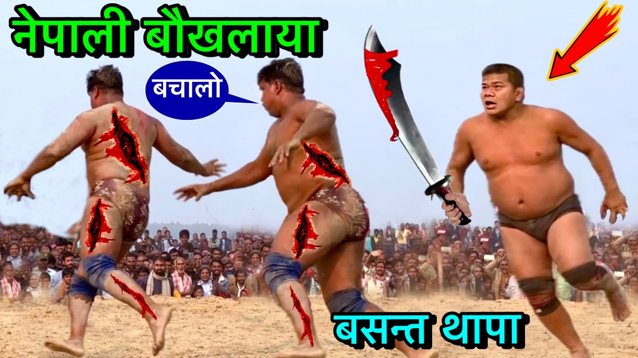 बसन्त थापा सारी हदे पर करदी | बसंत थापा की न्यू कुश्ती | basant thapa ki kushti | thapa ki kushti