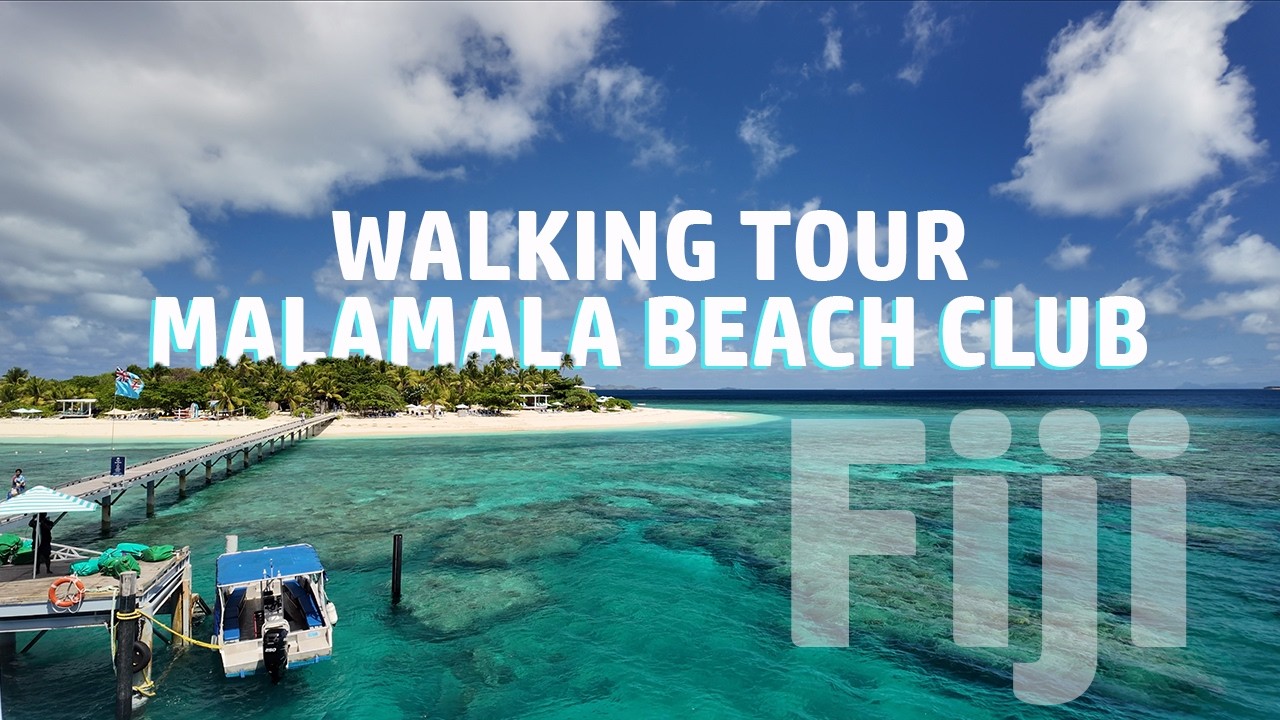 Explore Malamala Beach Club | Fiji’s Private Island Paradise Walking Tour | Visiting Fiji 4K Scenic