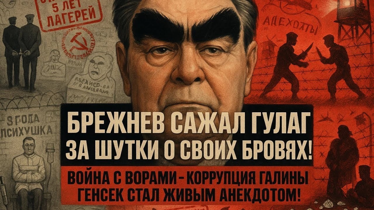 БРЕЖНЕВ САЖАЛ В ГУЛАГ ЗА ШУТКИ О СВОИХ БРОВЯХ! Как генсек расправлялся с ворами в закон