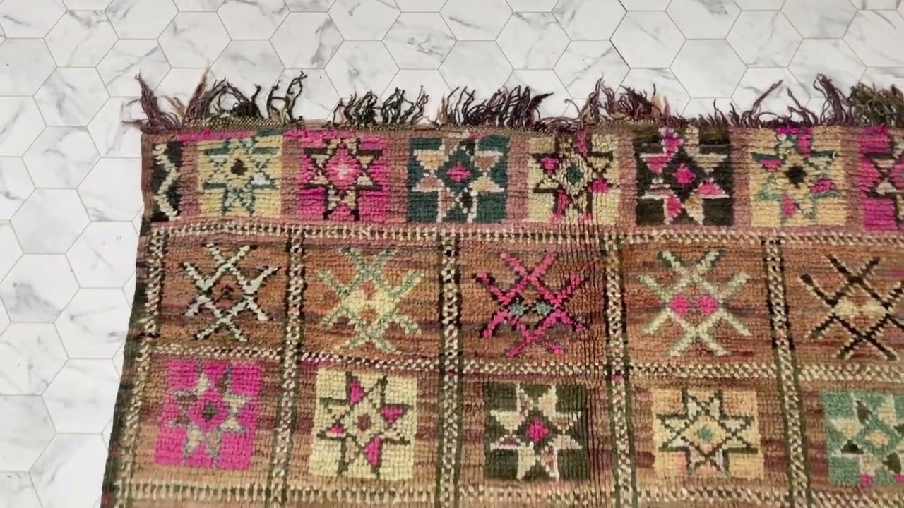 kechart - 6x9ft Vintage Moroccan Boujaad Rugs, Beautiful moroccan rugs, 185 cm x 273 cm