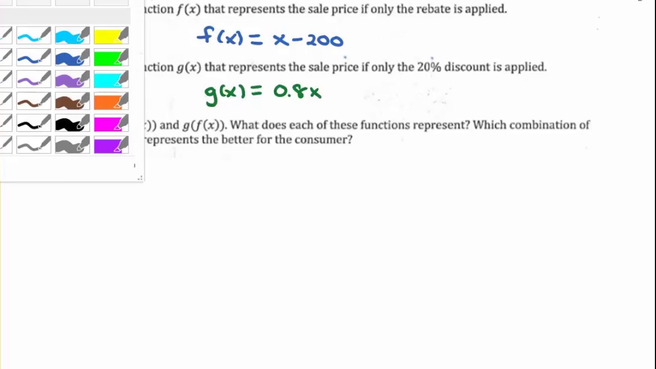 Application of Composition Functions