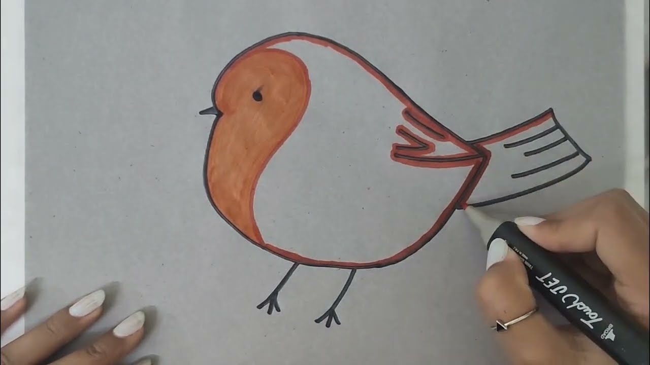 How to Draw a Bird ✍️ How to Draw a Bird Easily ✍️ How to Draw a Bird Easy Drawing ✍️ Easy Tutorial