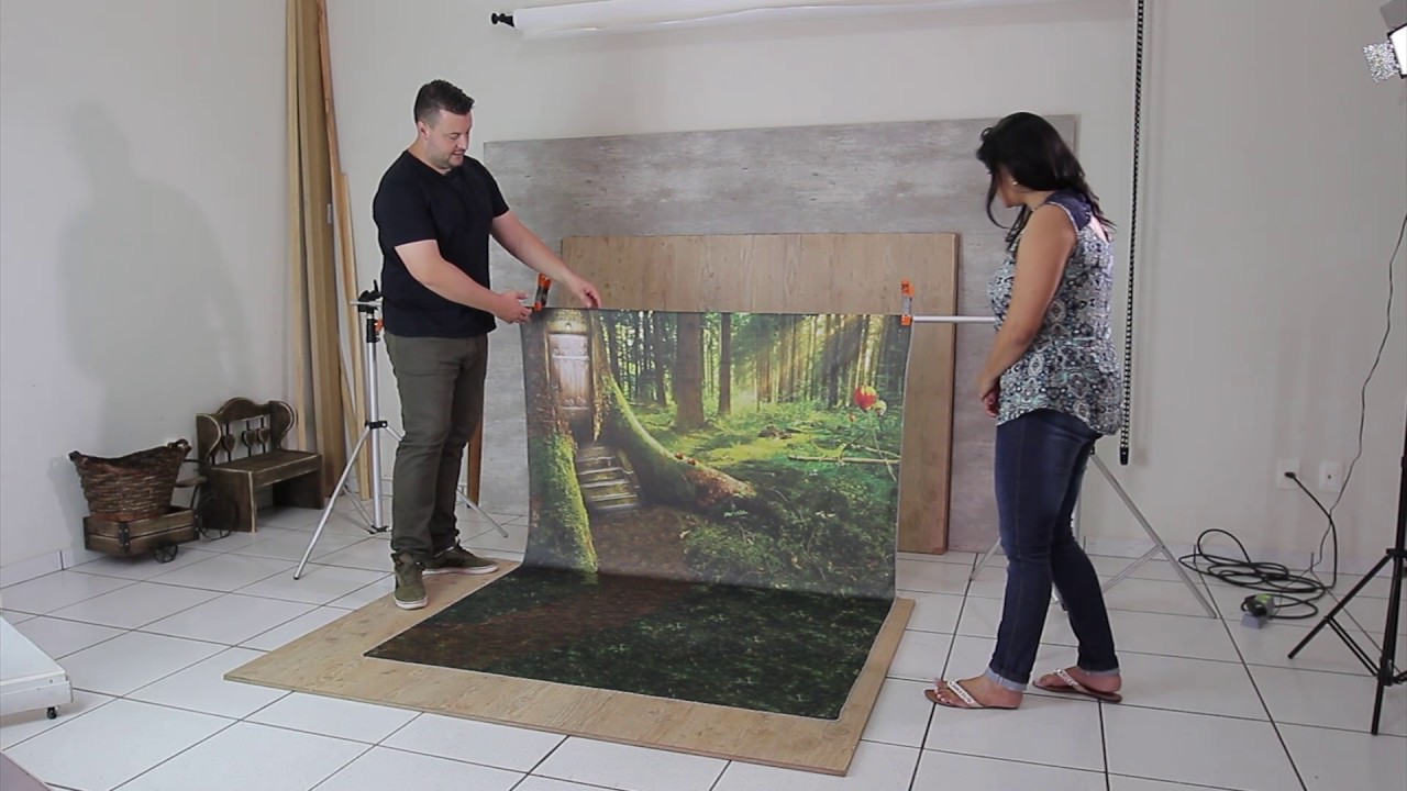 Tutorial Fundo Fotografico em Tecido Personalizados Ideal