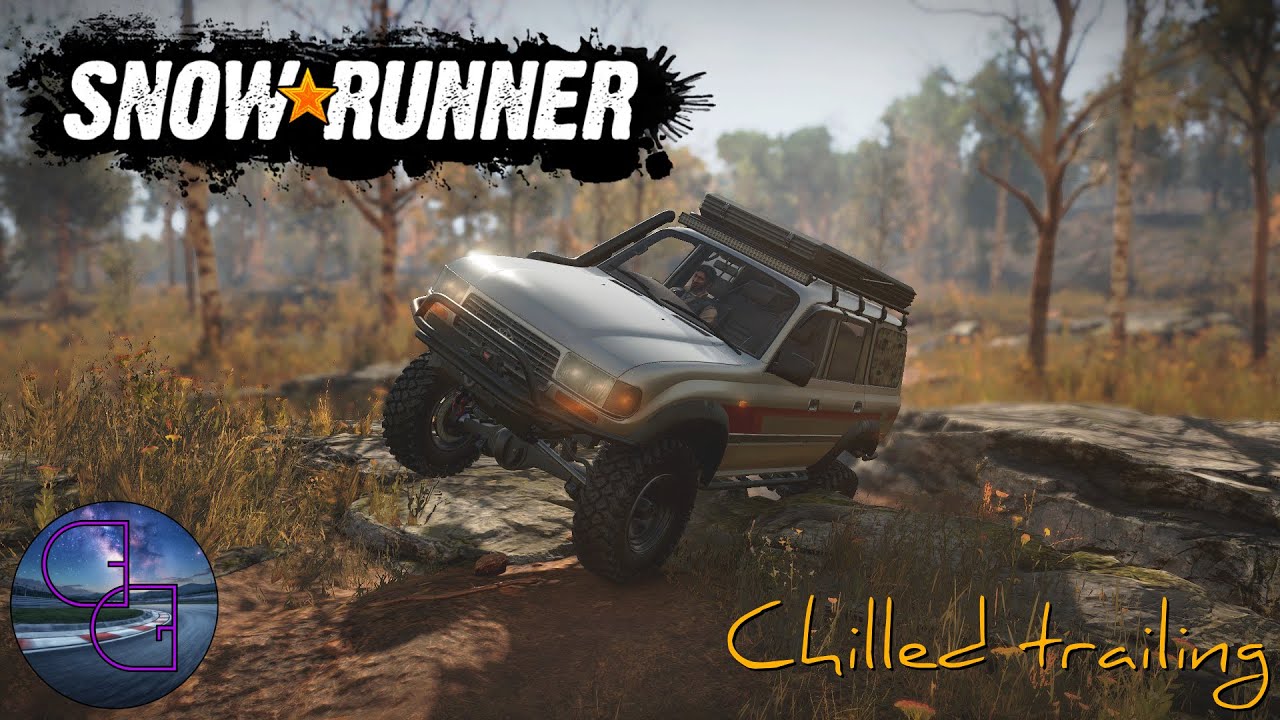Chilled trailing in snow runner