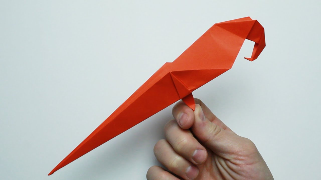 Comment faire un perroquet à partir de papier. Perroquet origami.