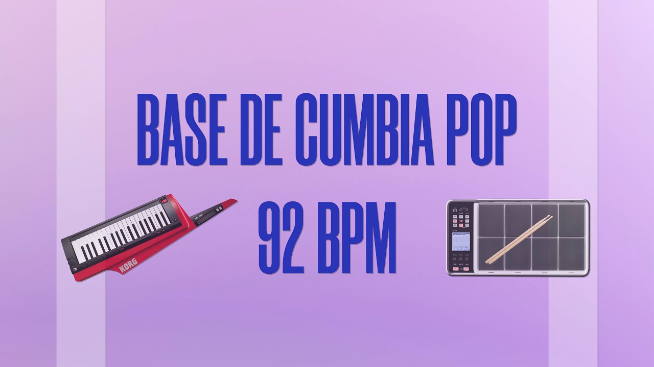 Base de CUMBIA POP | 92 BPM | Ritmo Para Improvisar