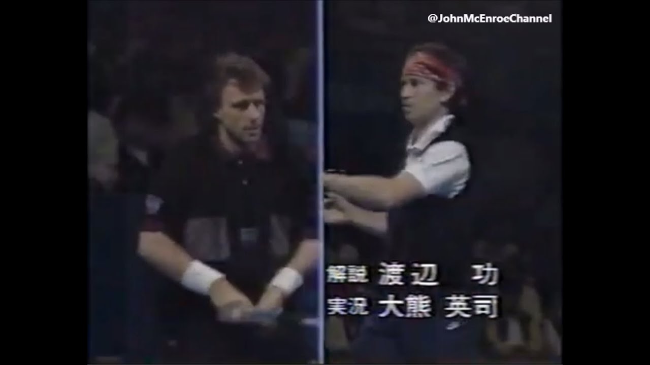 Björn Borg vs John McEnroe  Final - Reunion Tour Japan 1989 - Trophy & Ceremony