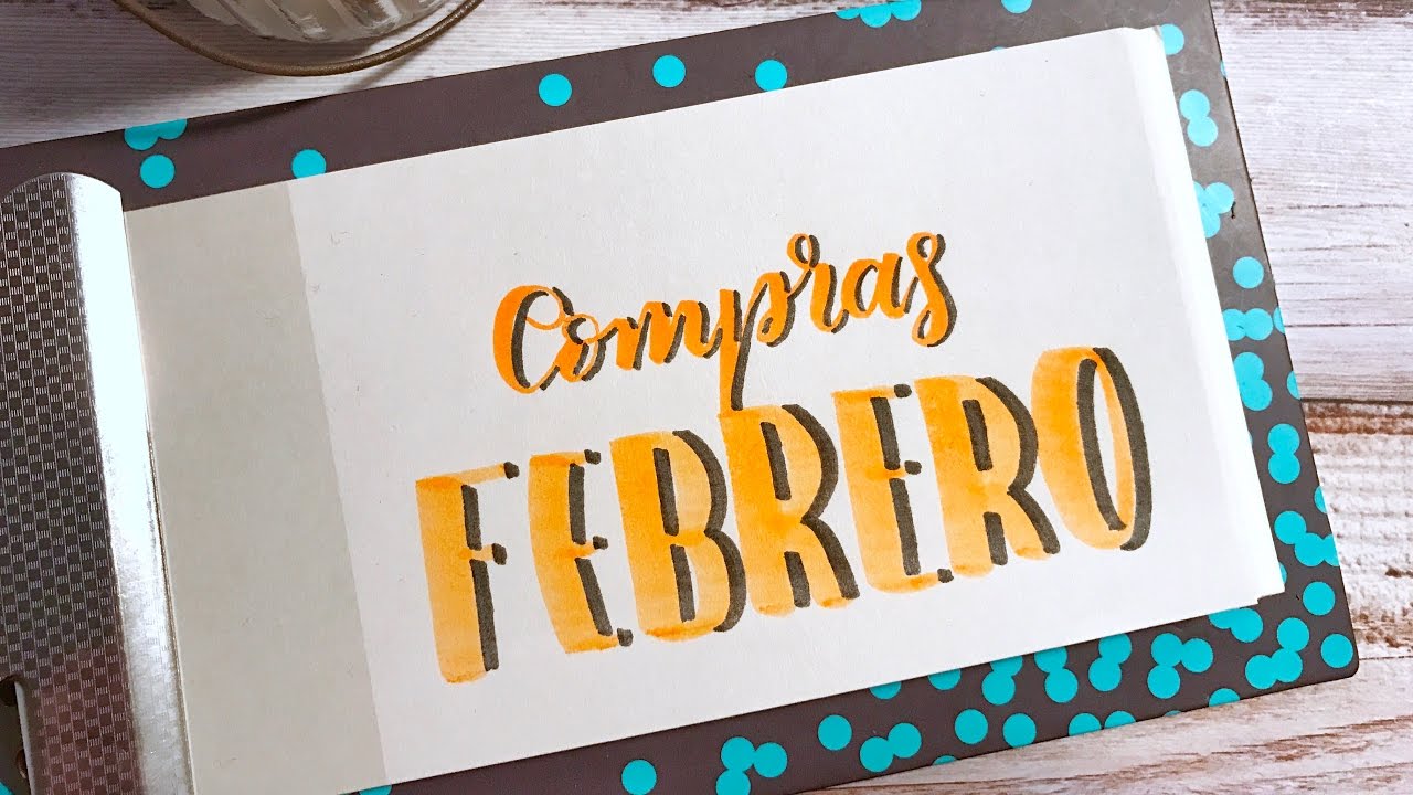 Compras lettering Febrero