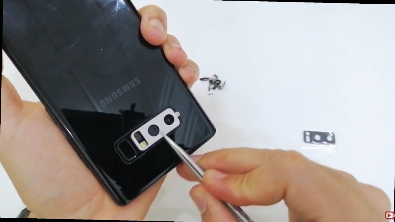 Note 8 Camera Lens Replacement - Cracked Glass How To fix